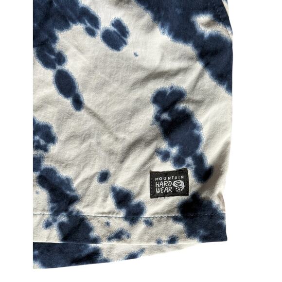 Mountain Hardwear Shorts Women's Medium Blue Ivory Tie Dye Chalkies Beach Swim - Picture 4 of 8